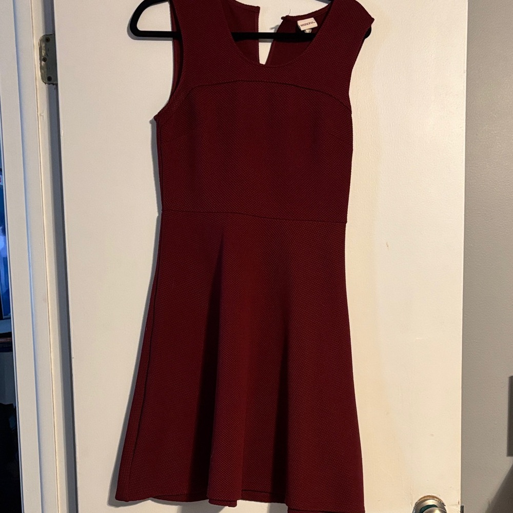 Merona Burgundy Sleeveless Mini Dress